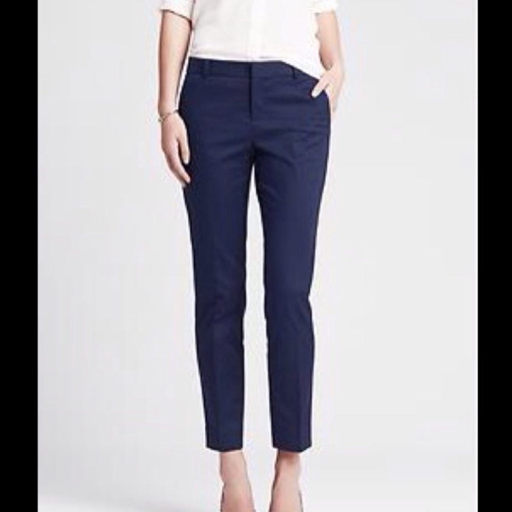 Cynthia Rowley navy ankle pants